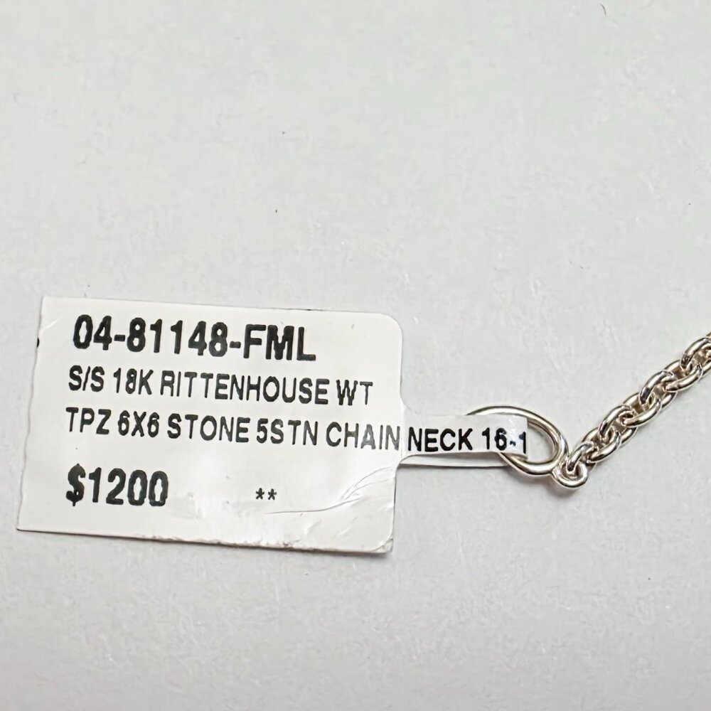 Lagos Rittenhouse Five Station White Topaz Necklace - Picture 11 of 16